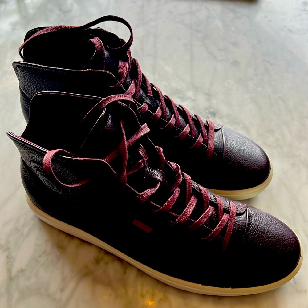 Women’s US 9 EU 40 Ecco Soft 7 Mid Cut High Top Lace in Bordeaux New in Box